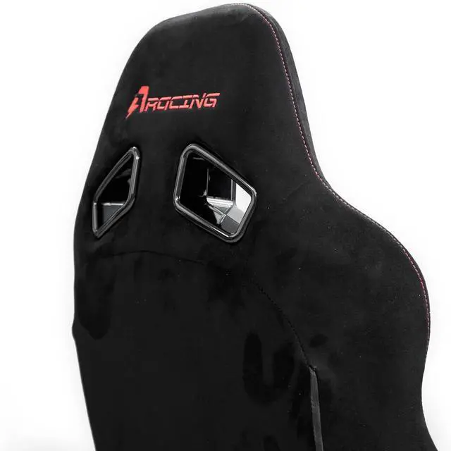 Alt view image 6 of 7 - CS-Pro Modular Simracing Cockpit Esports Game Accessories Classic Racing Seats, Adjustable Suede Universal Seats Compatible with Thrustmaster, Fanatec, Moza on PC, Xbox and PS