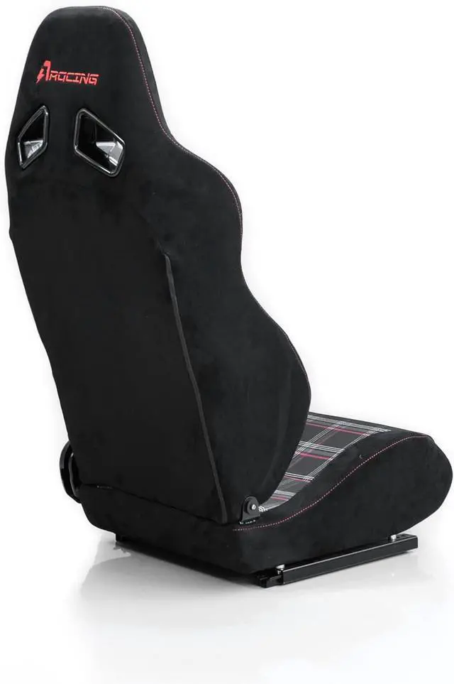 Alt view image 7 of 7 - CS-Pro Modular Simracing Cockpit Esports Game Accessories Classic Racing Seats, Adjustable Suede Universal Seats Compatible with Thrustmaster, Fanatec, Moza on PC, Xbox and PS