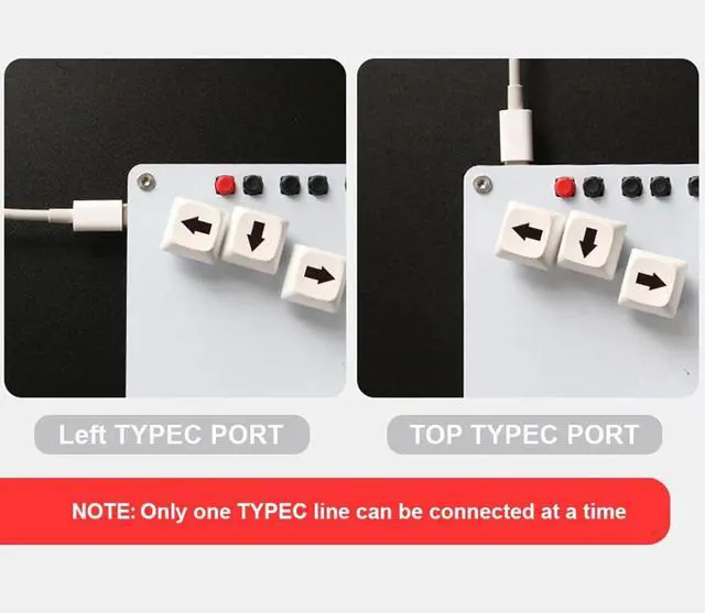 Alt view image 2 of 7 - WASD GP2040 CE Fightstick Keyboard Gaming Cherry MX