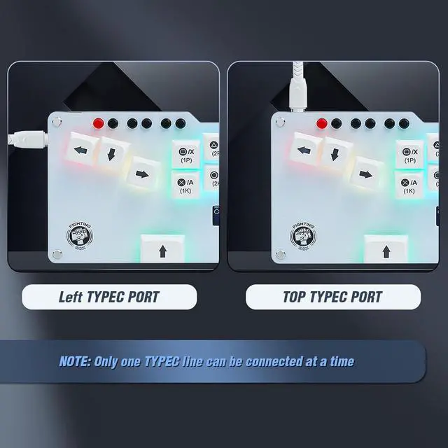 Alt view image 3 of 7 - WASD GP2040 CE Fightstick Keyboard Gaming Cherry MX