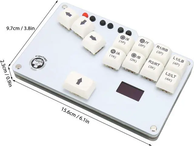 Alt view image 6 of 7 - WASD GP2040 CE Fightstick Keyboard Gaming Cherry MX