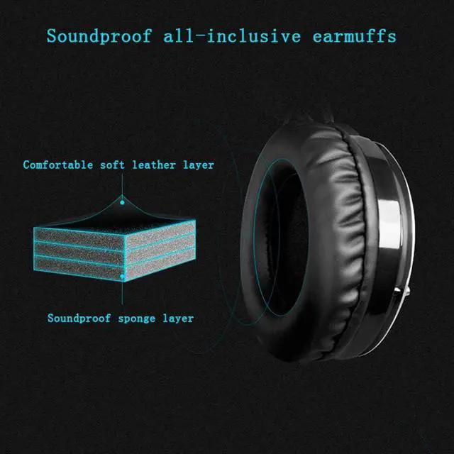 Alt view image 2 of 7 - Earphones 3.5mm Gaming Headset PC Gamer Bass Casque with Mic for USB Gaming Headphone with LED Light Deep Bass Earphone Earbud Headphones