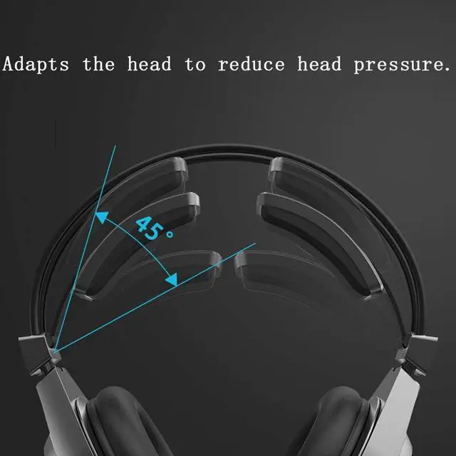 Alt view image 2 of 7 - Earphones A6 Gaming Headphones for Computer PC Games Wired Earphone LED Bass Gaming Headset with Microphone Earbud Headphones