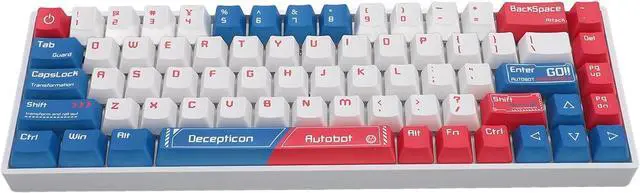 Main image of 60% Mechanical Gaming Keyboard, BT / 2.4G / Wired Keyboard, RGB Backlit Gaming Keyboard with Blue Switches, 68 Keys Mini Compact Keyboard for Laptop PC Gamer