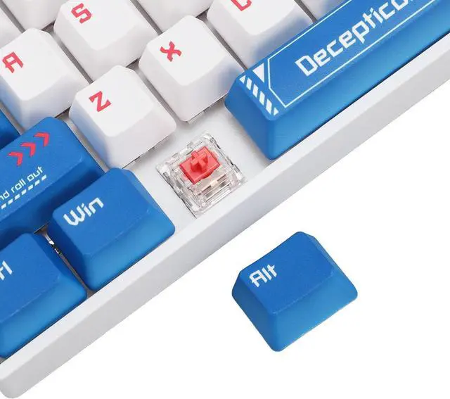 Alt view image 6 of 7 - Mechanical Gaming Keyboard, RGB Backlit BT Keyboard with Red Switch, 68 Keys Compact Keyboard for Laptop PC Gamer