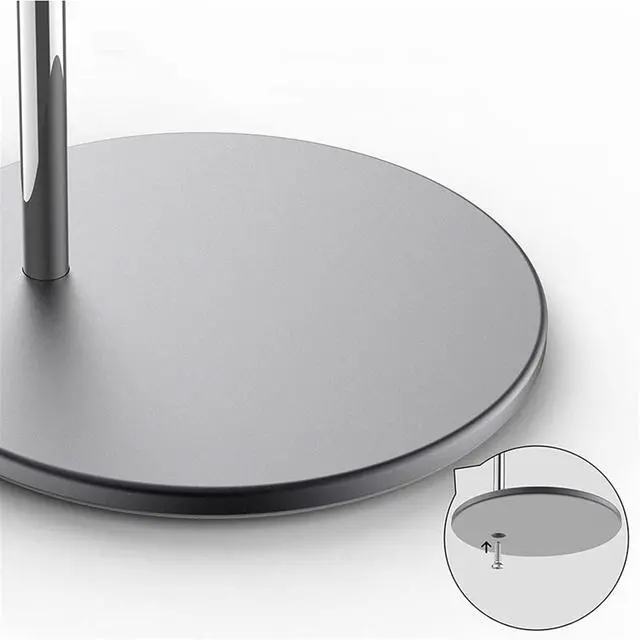 Alt view image 3 of 4 - Headphone Stand/Headset Holder Headphone Stand Gamer Earphone Hanger, Aluminum Headset Holder with Solid Base for Desk, Compatible with Most Headphones PC Gaming Headset Stand ( Color : Bright silver