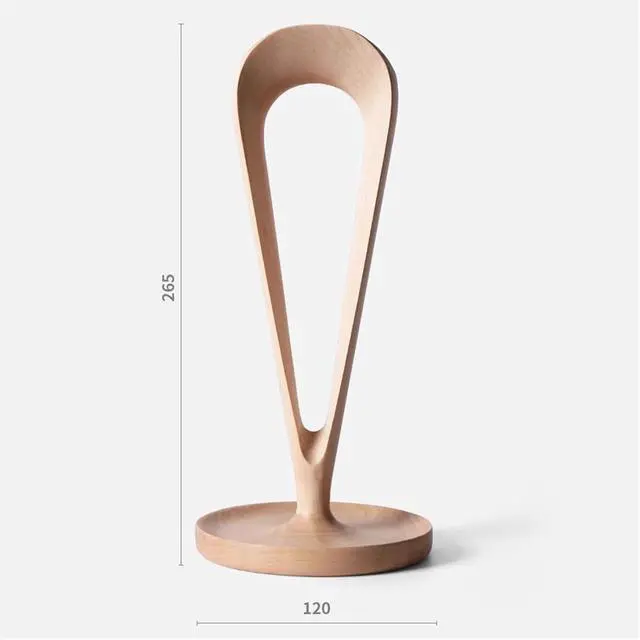 Alt view image 2 of 6 - Headphone Holder Headphone Stand, Walnut Wood Headphone Stand Headset Holder for Desk, Support Dual Headsets Suspension for PC Gaming, Office Headset Stand (Color : 1)