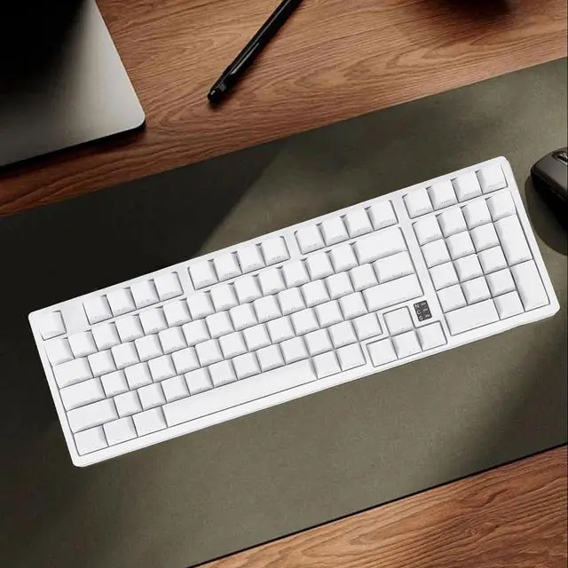 Alt view image 3 of 7 - Gaming Keyboard, Mechanical Gaming Keyboard 98 Keys Mechanical Keyboard 2.4G 3.0 5.0 Type C 3 Modes Connectivity, RGB Gaming Keyboard for PC Laptop for Game and Office