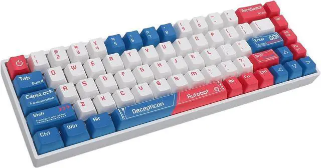 Main image of 60% Percent Gaming Keyboard, Mechanical RGB 60 Percent Keyboard with Hot Swappable Blue Switch, 68 Keys, Tri Mode BT5.0/Type C Wired/2.4GHz Cordless Keyboard for PC Gamers