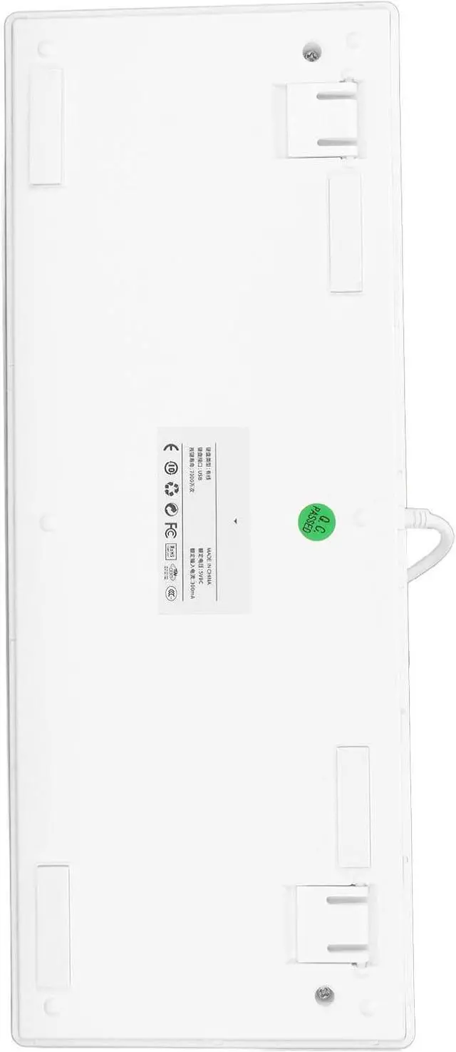 Alt view image 5 of 7 - F87 Mechanical Keyboard, Conversion Function Wired Mechanical Keyboard White Light Brown Switch 87 Keys Professional Gaming Chip for Home (White)