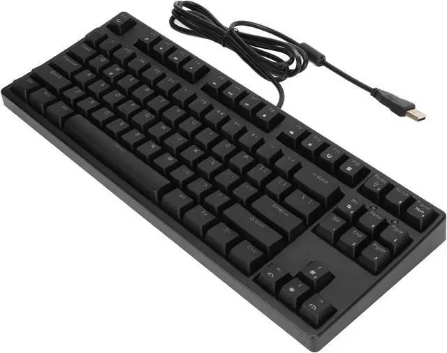 Main image of 87 Key Mechanical Keyboard, Wired Linear Action Switch Gaming Keyboard Multiple Lighting Modes Ergonomic PC Keyboard Built in Professional Grade Game Chip (Black)