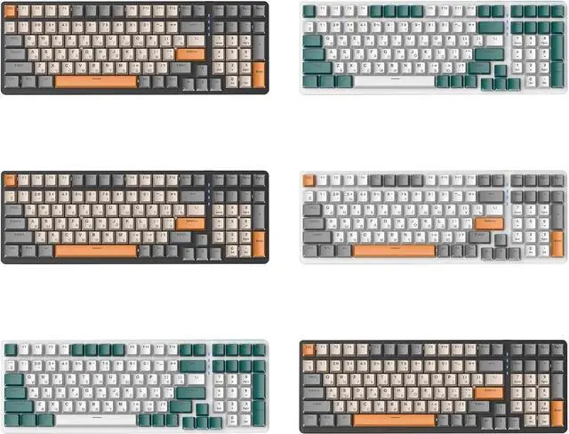 Alt view image 2 of 7 - Yuly 100-Key K3 Russian Mechanical Keyboard Game Keypad Luminous Type-C for Notebook Mechanical Keyboards K3 Russian Mechanical Gaming Keyboard Type-C Russian Keyboard Luminous- Laptop