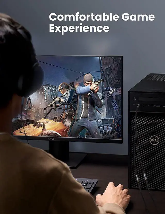 Alt view image 7 of 7 - UGREEN Headphone Splitter Headset Splitter Audio Mic Y Adapter Braided 3.5mm TRRS Male to 2 Female Cable with MIC Compatible with PS5 PS4 Xbox One Controller, Phone to Earphone, Gaming Speaker