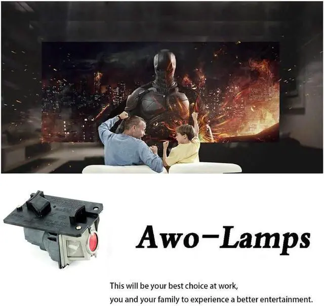 Alt view image 3 of 7 - AWO Original UHP225W Lamp Bulb for NP18LP/60003128/NP13LP/60002853 with Housing for NEC NP-V300W,NP-V300WG,NP-V300X,V281W,V300W,V300WG,V300X,V311W,V311X,VE280,VE280X,VE281,VE281X,VE282,VE282X
