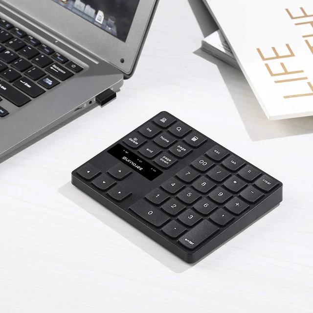 Alt view image 6 of 6 - SurnQiee Wireless Numeric Keypad, 2.4G Rechargeable Number Pad 35-Keys for Efficient Data Input