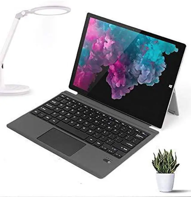 Alt view image 3 of 4 - Backlit Keyboard with Trackpad Compatible with Surface Pro 7 Pro 6 Pro 5 Pro 4 LED 7 Colour Backlit Bluetooth Keyboard Compatible with Surface Pro 7th Gen/Surface Pro6 Tablet