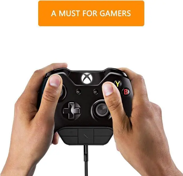 Alt view image 4 of 7 - Bosmarlin Stereo Headset Adapter for Xbox One Controller & Xbox Series X|S Controller/Adjust Audio Balance (Game Sound & Voice Chat), Volume, Mic Directly