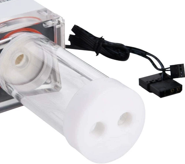 Alt view image 2 of 6 - Computer Water Pump 800L/H 4 Meters Pump Head Fast Heat Dissipation Computer Water Pump for Pc Water Cooling System(white-17cm)