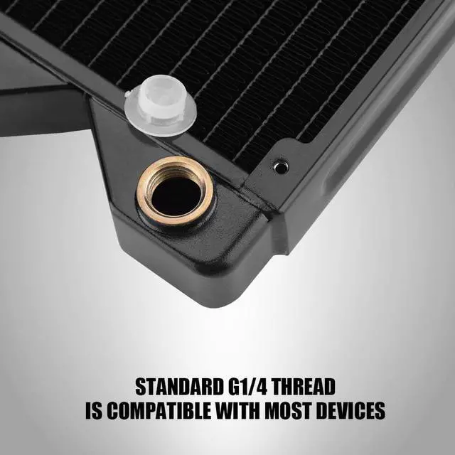 Alt view image 4 of 7 - G1/4 Copper Water Cooling Computer Radiators,Water Cooling Radiators Pc Radiators Copper Radiators Gpu Water Cooling Head Pc Radiators(240)