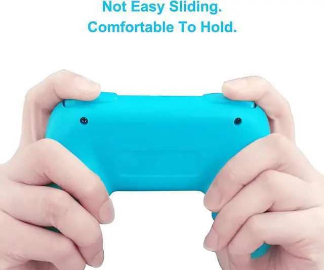 Alt view image 3 of 7 - FYOUNG Hand Grips Compatible with Joycons, Comfrot Grip Handle Kit Compatible with Nintendo Switch/Switch OLED Model Controller (4 Pack) (Black-Blue-Red)