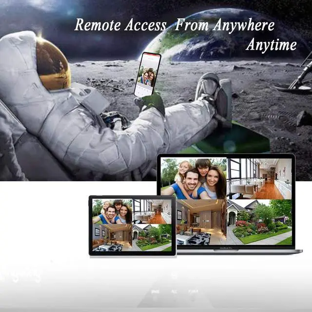 Alt view image 7 of 7 - 5MP Poe Home Security Camera System, 8CH NVR Recorder, 4pcs POE IP Camera Outdoor, 2592X1944P, 3.6mm Lens, 100ft Night Vision, IP67 Waterproof, Motion Alert H.265 (White)