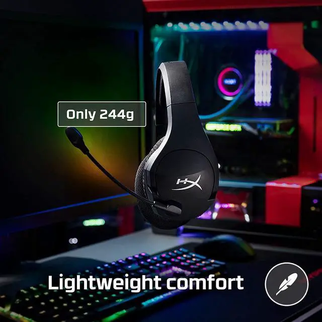 Alt view image 4 of 7 - HyperX Cloud Stinger Core - Wireless Gaming Headset, for PC, 7.1 Surround Sound, Noise Cancelling Microphone, Lightweight