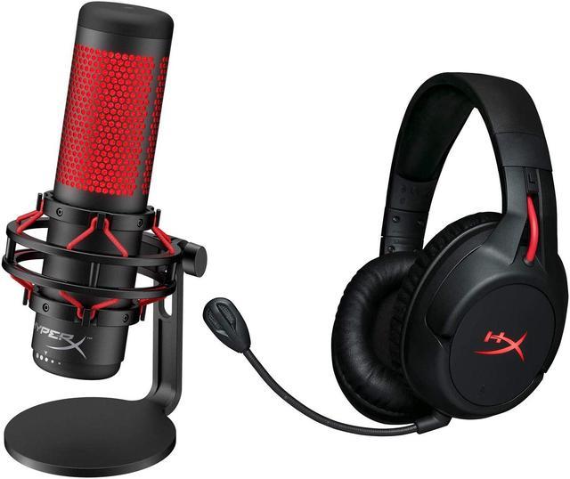 HyperX QuadCast - USB Condenser Gaming Microphone and HyperX Cloud Flight -  Wireless Gaming Headset 