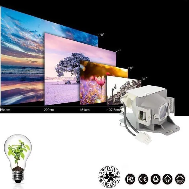 Alt view image 2 of 6 - AWO RLC-079 Replacement Lamp with Housing for VIEWSONIC PJD7820HD PJD7822HDL