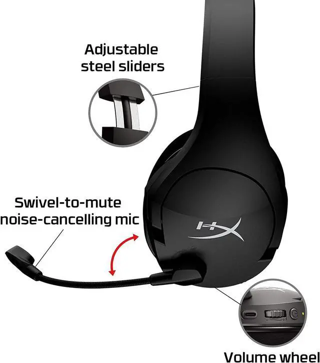 Alt view image 5 of 7 - HyperX Cloud Stinger Core - Wireless Gaming Headset, for PC, 7.1 Surround Sound, Noise Cancelling Microphone, Lightweight