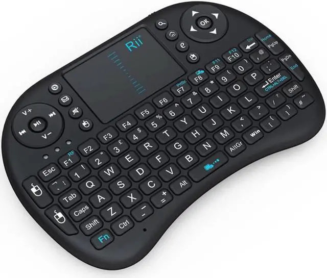 Alt view image 7 of 7 - Rii i8 Mini 2.4GHz Wireless Touchpad Keyboard with Mouse for PC, PAD, XBox 360, PS3, Google Android TV Box, HTPC, IPTV (2.4G Black)