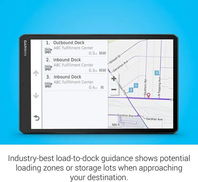 Alt view image 14 of 20 - Garmin dezl OTR1000, 10-inch GPS Truck Navigator  (010-02315-00)
