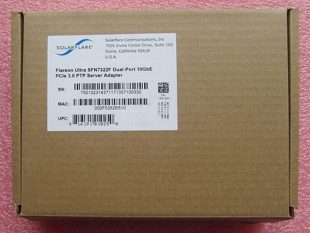 Main image of Solarflare Communications Inc Flareon Ultra 10Gigabit Ethernet Card SFN7322F