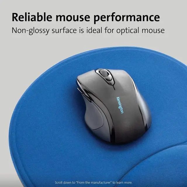 Alt view image 5 of 7 - Wrist Pillow Mouse Pad with Wrist Rest in Blue (L57803US)