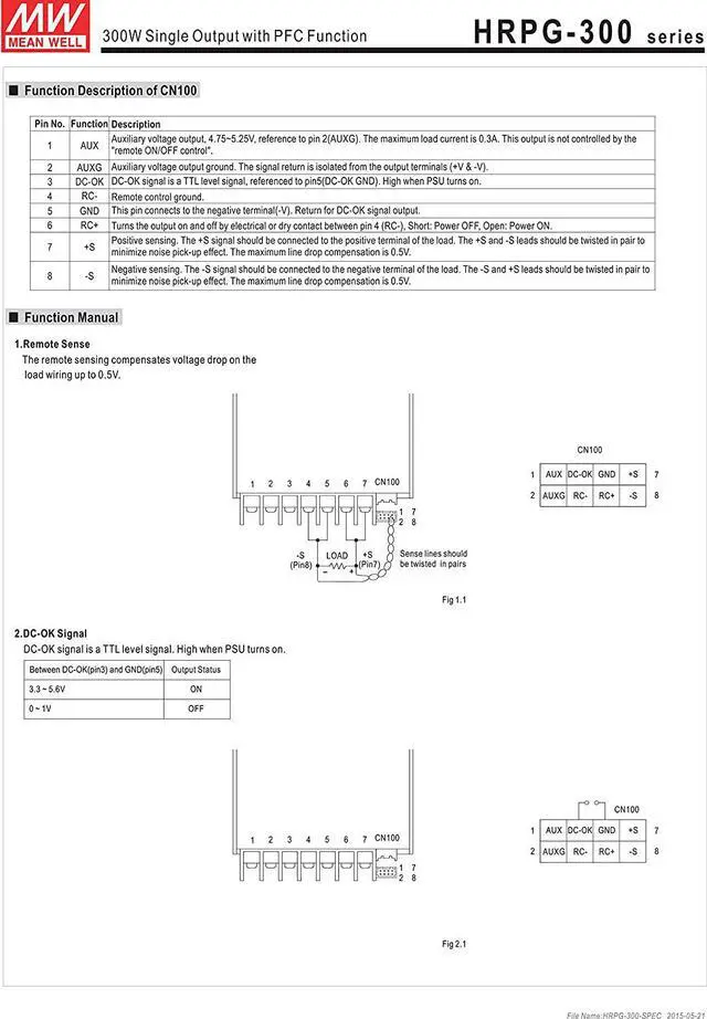Alt view image 4 of 5 - [PowerNex] Mean Well HRPG-300-12 12V 27A 324W Single Output with PFC Function Power Supply