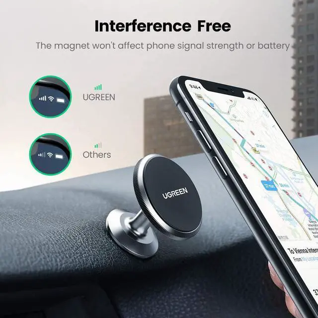 Alt view image 5 of 7 - UGREEN Magnetic Phone Holder for Car Phone Mount Magnet Cell Phone Holder Dashboard Compatible with iPhone 13 12 Pro Max, iPhone 11 Pro Mini, iPhone Xs XR X 8 7 Plus SE 6S