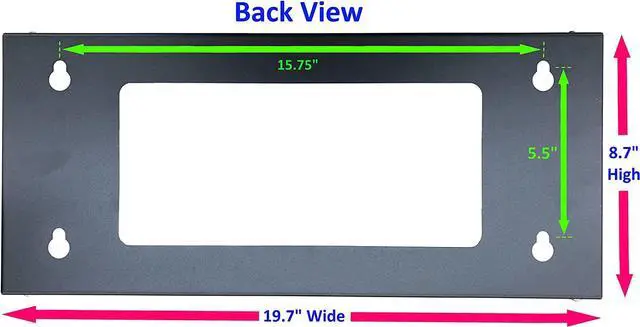Alt view image 3 of 5 - Kenuco 19 Inch Steel Vertical Rack and Wall Mountable Server Rack Mount (Black-4U)