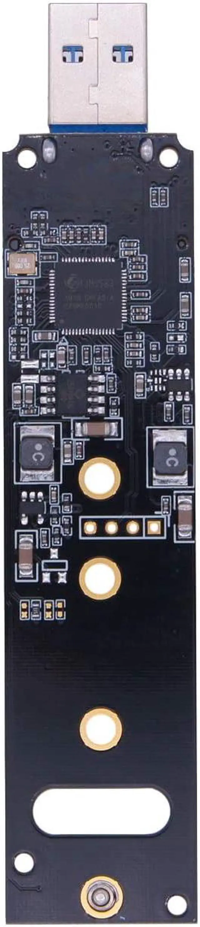 Alt view image 5 of 5 - M.2 NVME USB 3.1 Adapter, M-Key M.2 NVME to USB Card Reader USB 3.1 Gen 2 Bridge Chip with 10 Gbps High Performance, Compatible with Samsung 950/960/970 Evo/Pro or Other M.2 SSDs with PCI-E Type