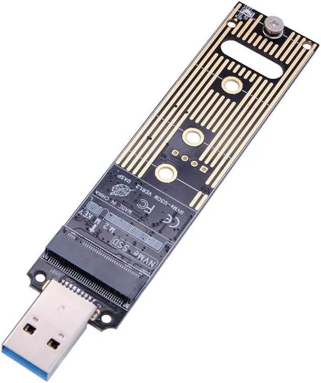 Main image of M.2 NVME USB 3.1 Adapter, M-Key M.2 NVME to USB Card Reader USB 3.1 Gen 2 Bridge Chip with 10 Gbps High Performance, Compatible with Samsung 950/960/970 Evo/Pro or Other M.2 SSDs with PCI-E Type