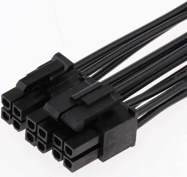 Alt view image 2 of 4 - Click2u CPU 8 -Pin ATX Pin Male to CPU 8 Pin Female Power Extension Supply Converter Adapter Cable for Motherboard 9.5-inch (24cm)