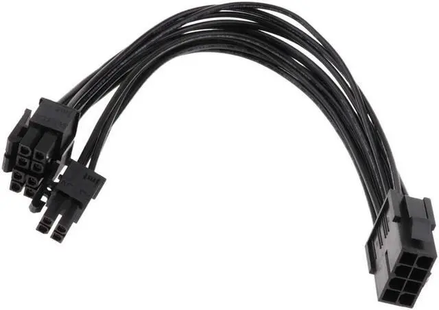 Alt view image 3 of 4 - Click2u CPU 8 -Pin ATX Pin Male to CPU 8 Pin Female Power Extension Supply Converter Adapter Cable for Motherboard 9.5-inch (24cm)