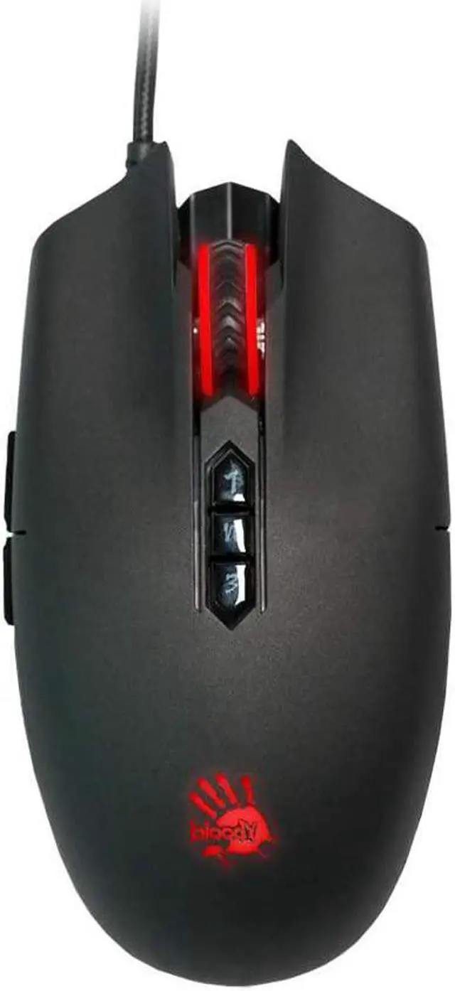 Main image of Bloody SP80 Optical Switch Gaming Mouse - Fastest Mouse Switch in Gaming - Enthusiast Grade Gaming Sensor - 8 Programmable Buttons - Non-Slip Rubberized Texture - Black - 12,000 FPS