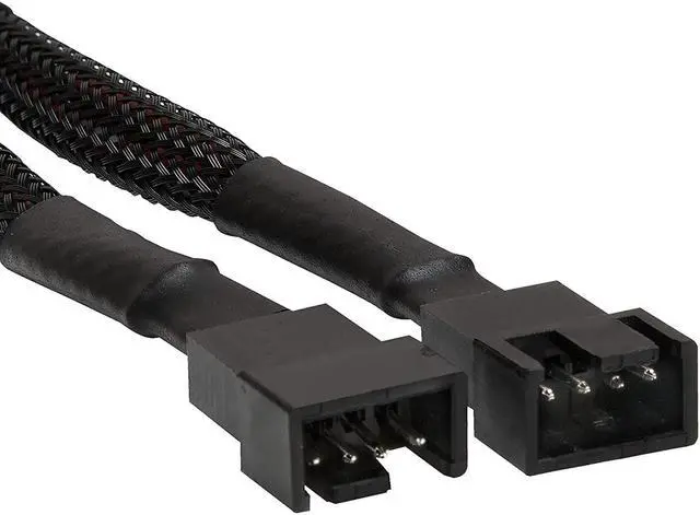 Alt view image 3 of 4 - Easycargo 30cm Case Fan Extension Cable, PWM Fan Cable Extension, 3 pin 4 pin Case Fan Power Extension (1-Pack)