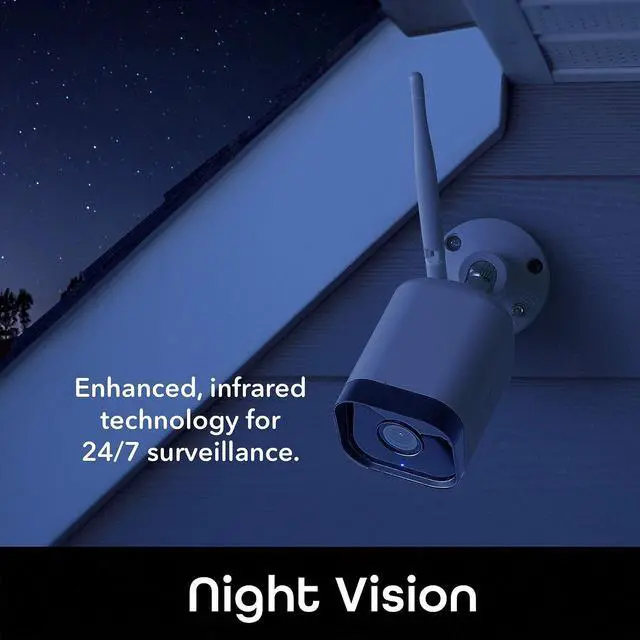 Alt view image 7 of 7 - Geeni Hawk 3 HD 1080p Outdoor Security Camera, IP66 Weatherproof WiFi Surveillance with Night Vision, 2-Way Audio, and Motion Detection - Works with Alexa and Google Home, No Hub Required