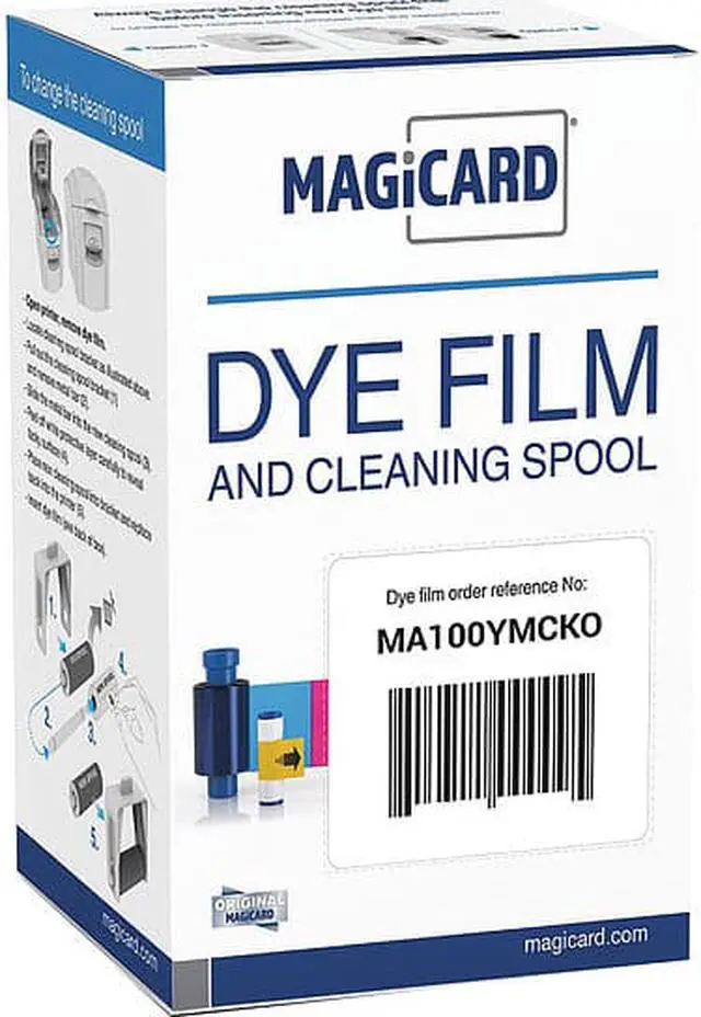 Alt view image 2 of 2 - MAGICARD, CONSUMABLES, YMCKO DYE FILM, RIO PRO COMPATIBLE, 100 IMAGES PER ROLL,