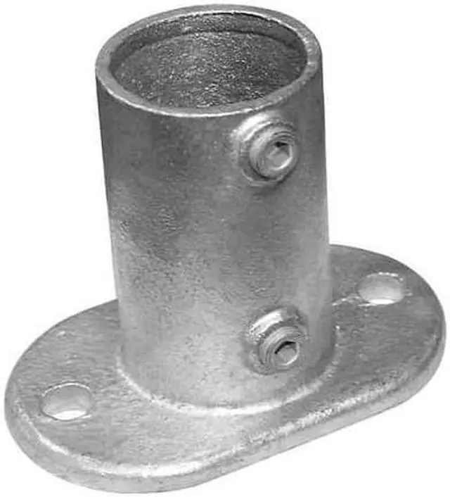 Main image of ZORO SELECT 30LX12 Structural Pipe Fitting, Base Flange, Cast Iron, 0.75 in