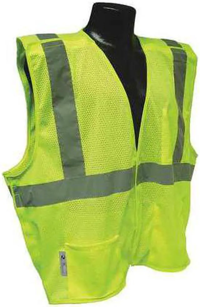 Alt view image 2 of 4 - Radians High Visibility Vest,2XL,Green,30in.,HL  SV4GM2X