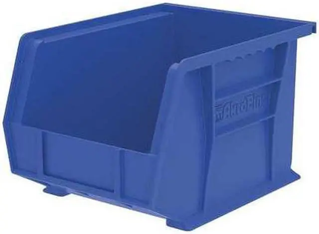 Alt view image 3 of 8 - AKRO-MILS 30239BLUE Hang & Stack Storage Bin, Plastic, Blue, 7 in H, 8 1/4 in
