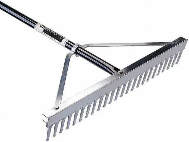Alt view image 3 of 3 - SEYMOUR MIDWEST 10048GR 48 in Aluminum Landscape Rake, 48 Tines, 66 in L