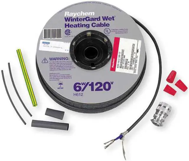 Alt view image 4 of 4 - RAYCHEM 941145-000 Electric Heating Cable Kit, 120VAC, 100 ft Length