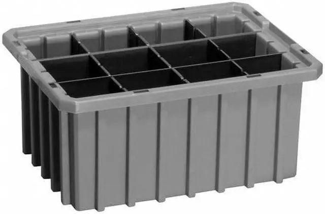 Alt view image 5 of 6 - AKRO-MILS 33105GRAY Industrial Grade Polymer, Divider Box, Gray, 10 7/8 in L, 5